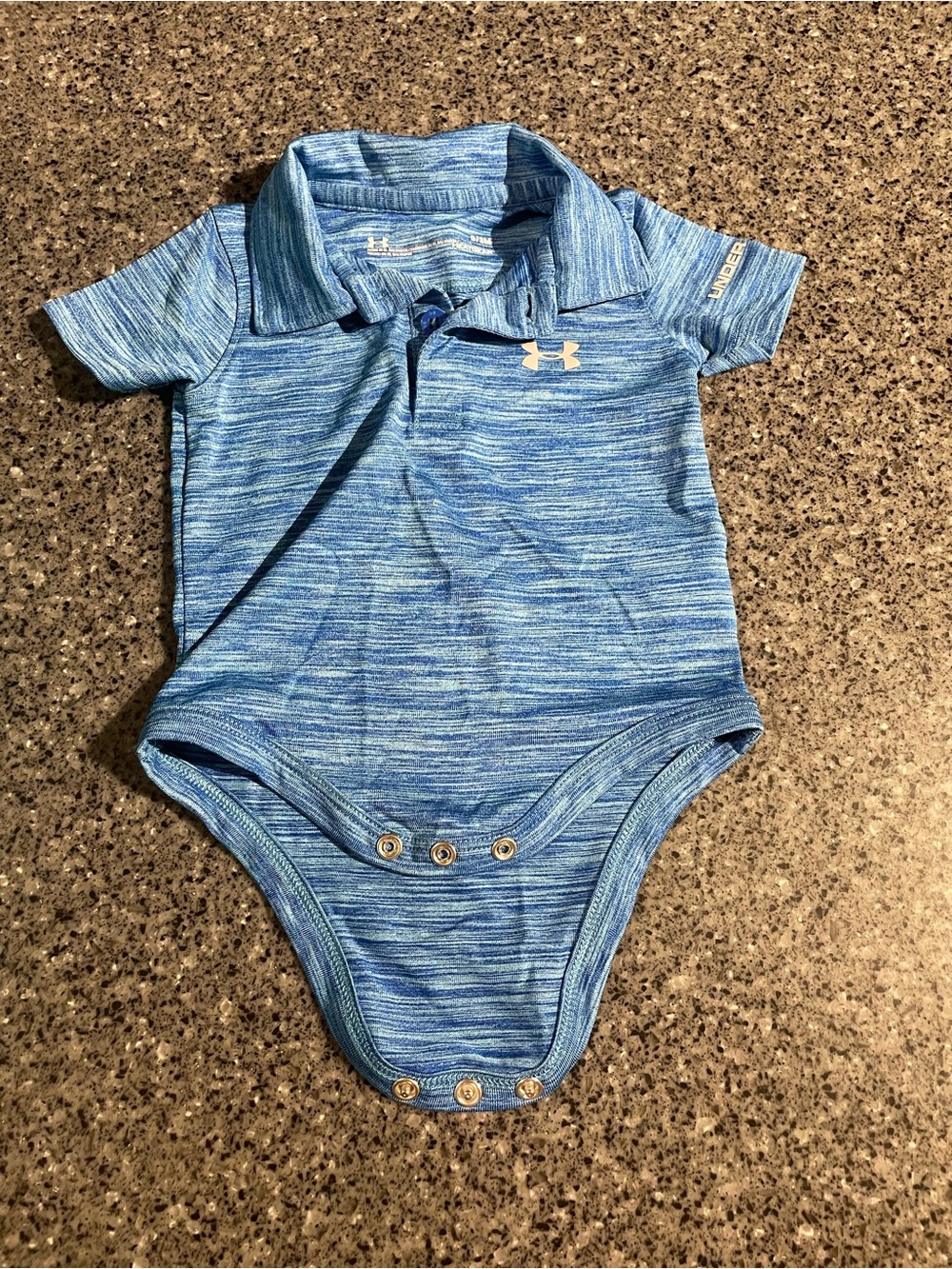Under Armour Blue Baby Polo One-Piece Bodysuit